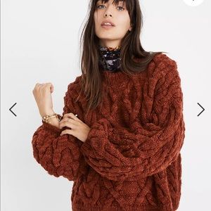 Madewell x Manos del Uruguay Cableknit Pullover